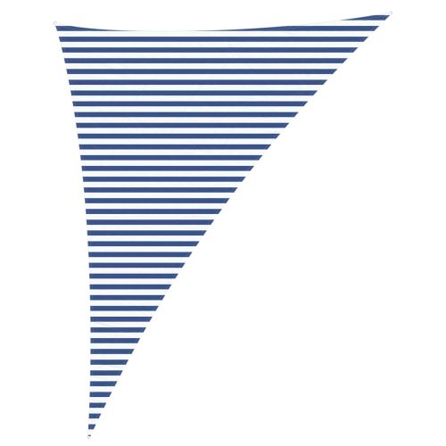 Слънчево платно за сянка Синьо и бяло 4 x 5 x 6,4 m