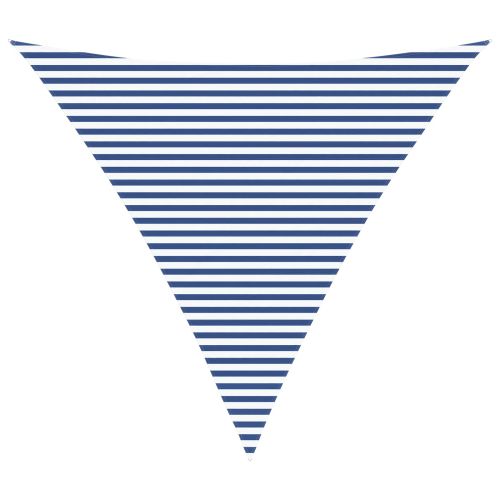 Слънчево платно за сянка Синьо и бяло 6 x 6 x 6 m