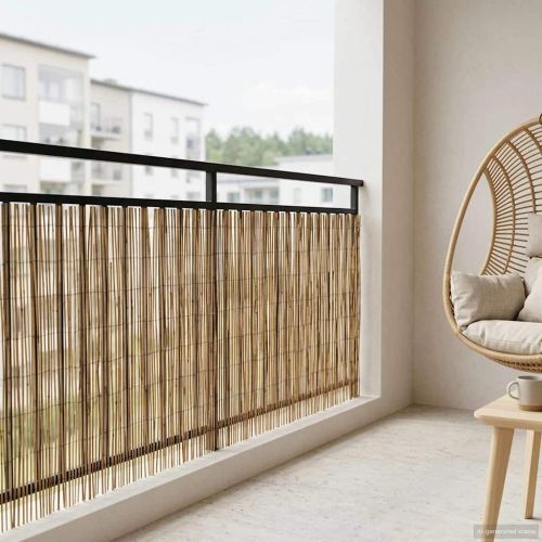 Градска ограда Въглен 500 x 100 cm Тръстика