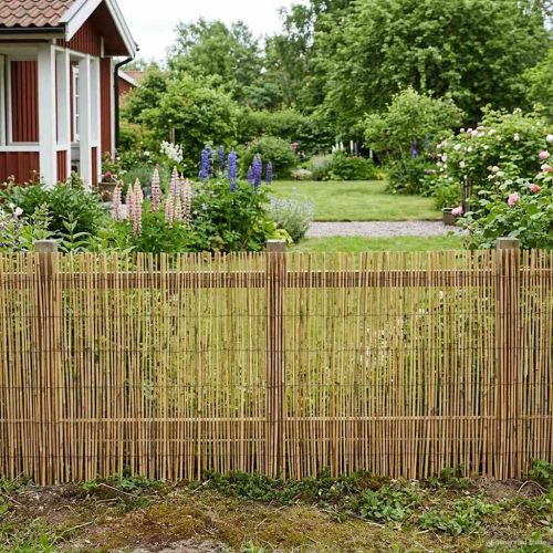 Градска ограда Въглен 400 x 100 cm Тръстика