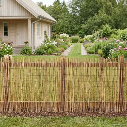 Градска ограда Въглен 300 x 100 cm Тръстика