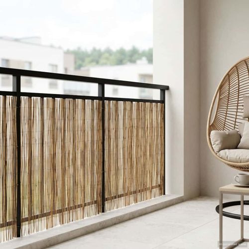 Градска ограда Въглен 600 x 100 cm Тръстика