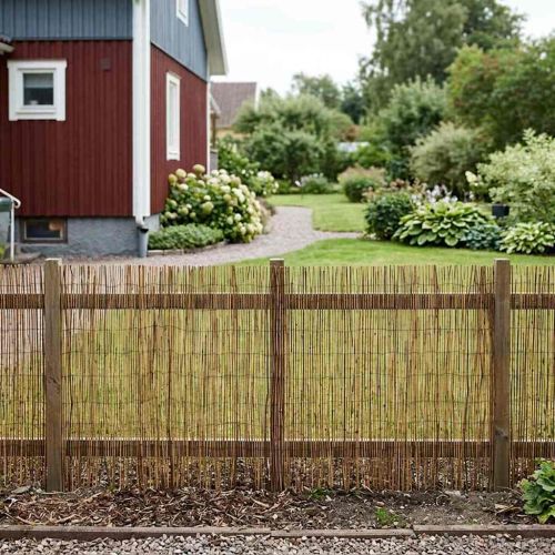 Градска ограда Въглен 400 x 90 см Тръстика