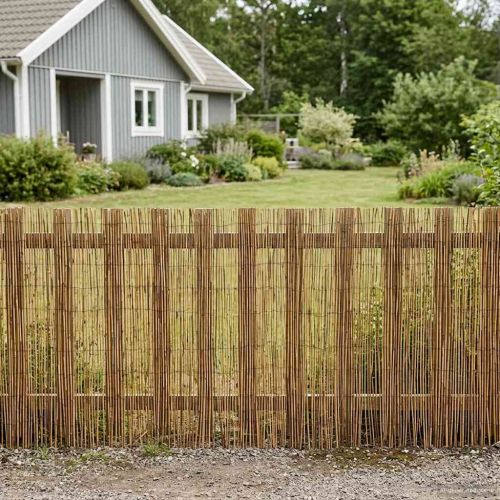 Градска ограда Въглен 500 x 90 см Тръстика