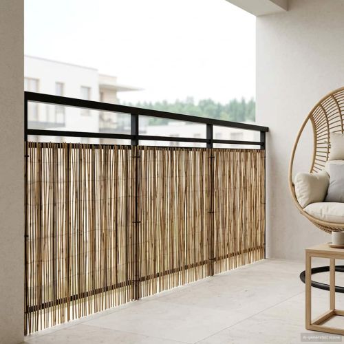 Градска ограда Въглен 500 x 80 см Тръстика