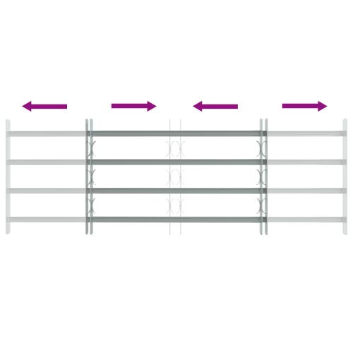 Сигурностна решетка за прозорци с 4 поперечни ленти 3 pcs