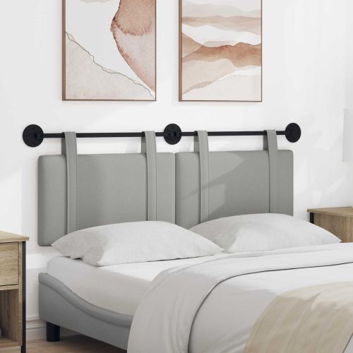 Табла за легло висяща Облачно сиво Текстил