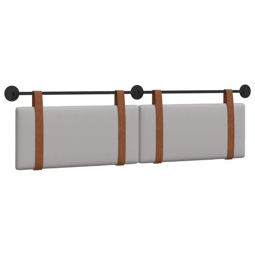 Табла за легло висяща Облачно сиво Антично PU