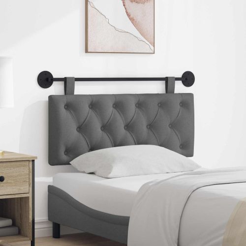 Табла за легло висяща Тъмносиво Текстил