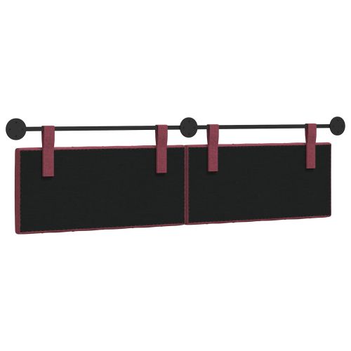 Табла за легло висяща Виненочервен Текстил