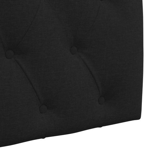 Табла за легло висяща Черно Текстил