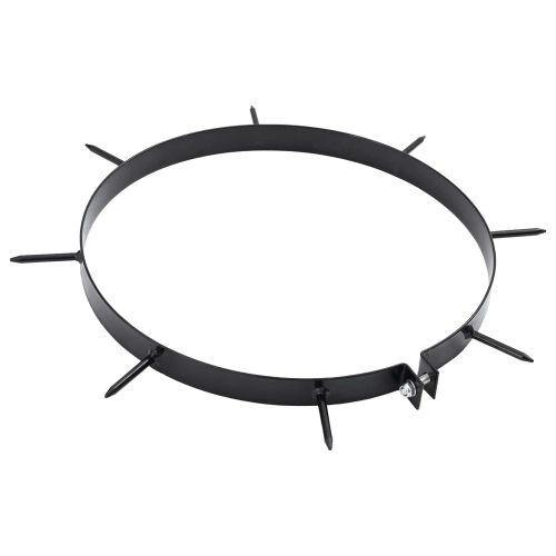 Клапа за Аератор за Трева с Спици 5 pcs Черен Ø 320 мм Желязо