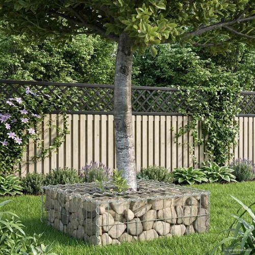 Габиона повдигнато легло Сребрист