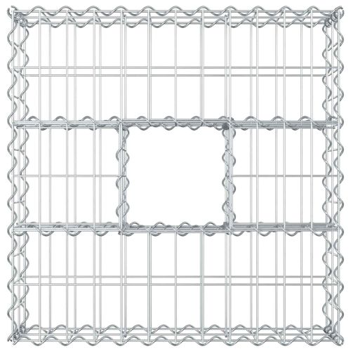 Габиона повдигнато легло Сребрист