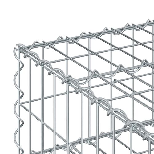 Габиона повдигнато легло Сребрист