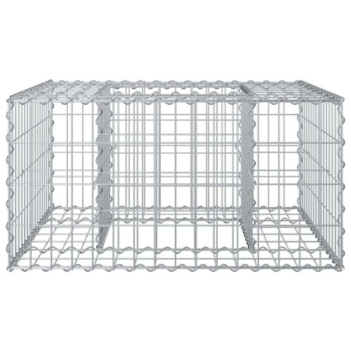 Габиона повдигнато легло Сребрист