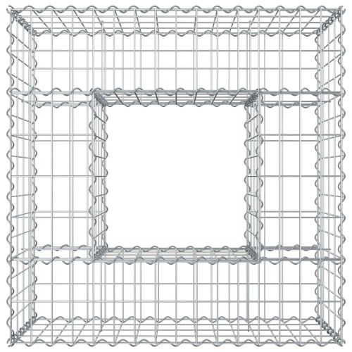 Габиона повдигнато легло Сребрист