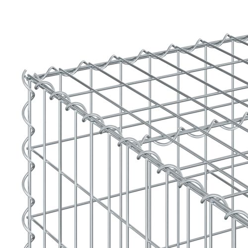 Габиона повдигнато легло Сребрист