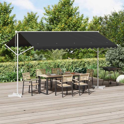 Самостоятелен сенник Антрацит 4 × 3 m Полиестер