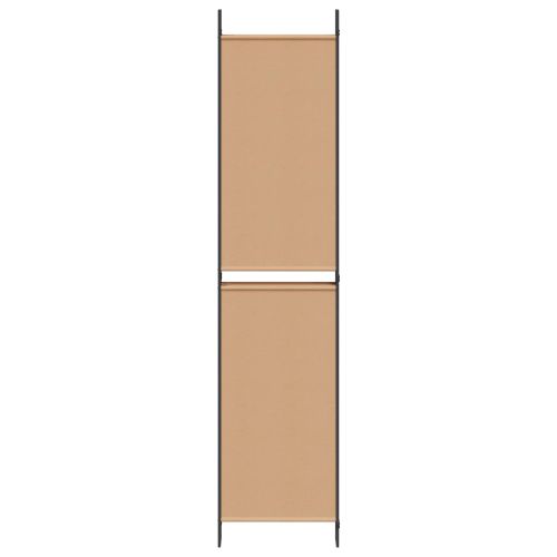 Делител за стая с 6 панела Бежово 300 x 220 cm Текстил