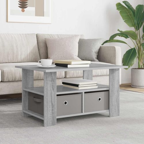 Масичка за кафе Сив Сонома 77 x 55 x 42 см Инженерно дърво