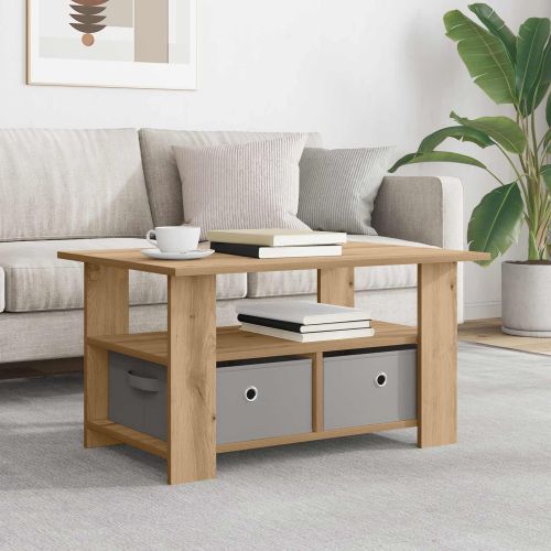 Масичка за кафе с чекмедже Дъб 77 x 55 x 42 см Инженерно дърво