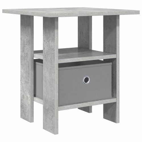 Нощно шкафче Циментено сиво 41 x 40 x 45 см Инженерно дърво