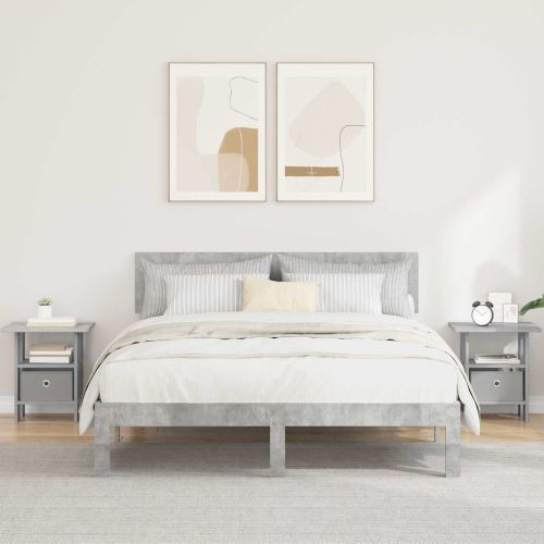 Нощно шкафче с чекмедже 2 pcs Циментено сиво 41 x 40 x 45 см