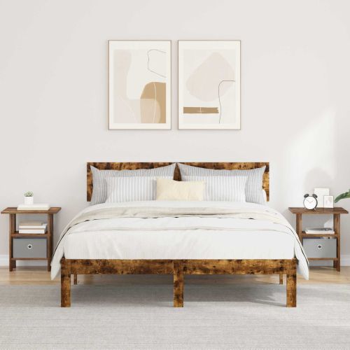 Нощно шкафче 2 pcs Димян дъб 41 x 40 x 45 см Инженерно дърво