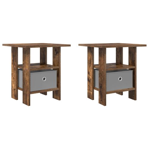 Нощно шкафче 2 pcs Димян дъб 41 x 40 x 45 см Инженерно дърво