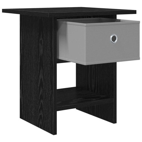 Нощно шкафче 2 pcs Черния дъб 41 x 40 x 45 см Инженерно дърво