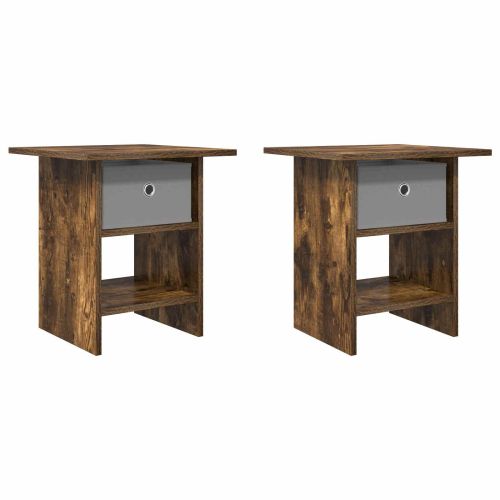 Нощно шкафче 2 pcs Димян дъб 41 x 40 x 45 см Инженерно дърво