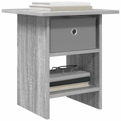 Нощно шкафче 2 pcs Сив Сонома 41 x 40 x 45 см Инженерно дърво