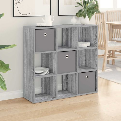 Служебен шкаф с чекмедже Сив Сонома 88,5 x 29 x 84,5 см