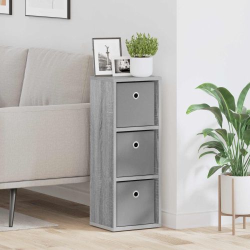 Служебен шкаф с чекмедже Сив Сонома 25,5 x 22 x 69,5 см