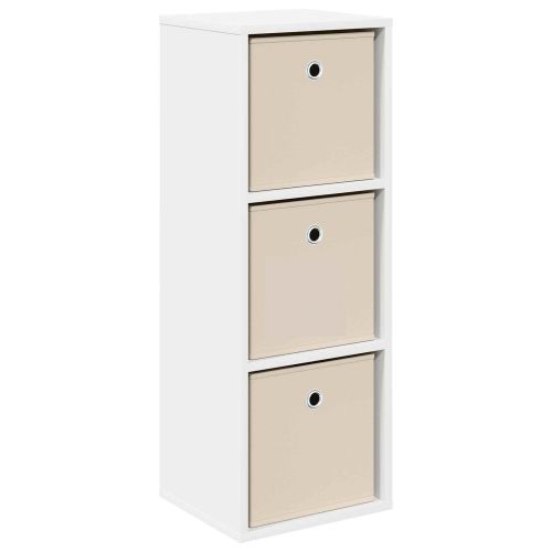 Служебен шкаф с чекмедже Бяло 30,5 x 27 x 84,5 см