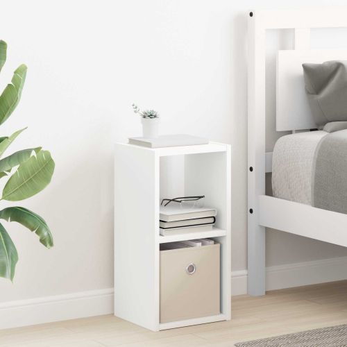 Нощно шкафче Бяло 25,5 x 22 x 49,5 см Инженерно дърво