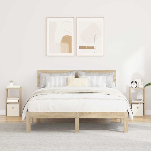 Нощно шкафче с чекмедже 2 pcs Сонома дъб 25,5 x 22 x 49,5 см