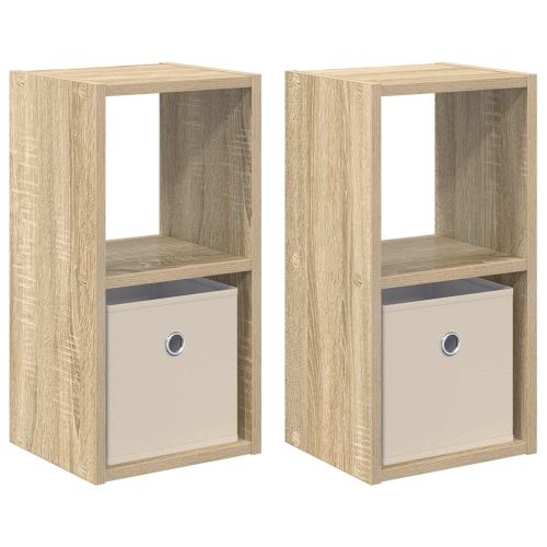 Нощно шкафче с чекмедже 2 pcs Сонома дъб 25,5 x 22 x 49,5 см