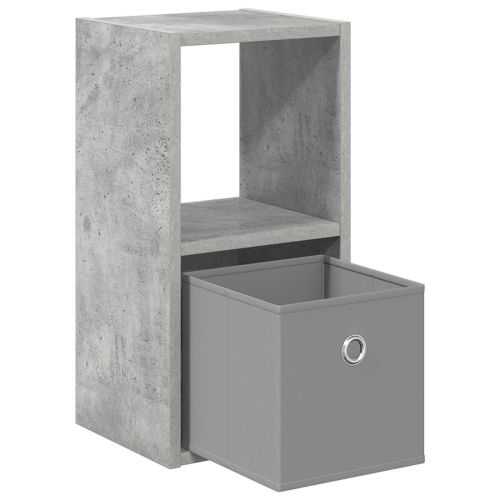 Нощно шкафче 2 бр. Циментено сиво 25,5 x 22 x 49,5 см