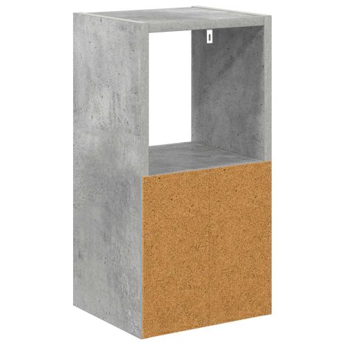 Нощно шкафче 2 бр. Циментено сиво 25,5 x 22 x 49,5 см