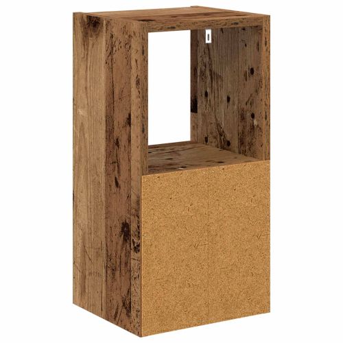 Нощно шкафче с чекмедже 2 pcs Старо дърво 25,5 x 22 x 49,5 см