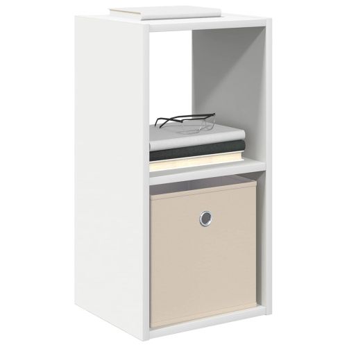 Нощно шкафче 2 pcs Бяло 30,5 x 27 x 59,5 см Инженерно дърво