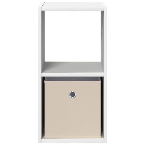 Нощно шкафче 2 pcs Бяло 30,5 x 27 x 59,5 см Инженерно дърво