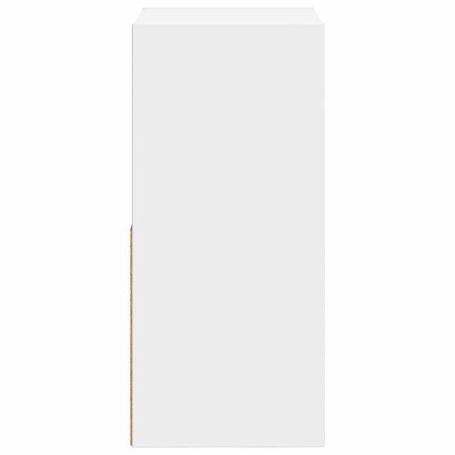 Нощно шкафче 2 pcs Бяло 30,5 x 27 x 59,5 см Инженерно дърво