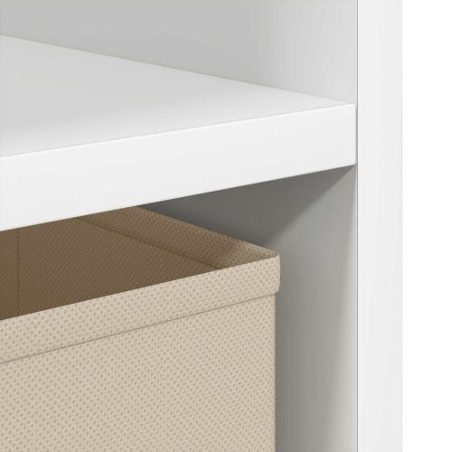 Нощно шкафче 2 pcs Бяло 30,5 x 27 x 59,5 см Инженерно дърво