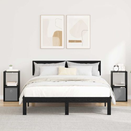 Нощно шкафче с чекмедже 2 pcs Черния дъб 30,5 x 27 x 59,5 см