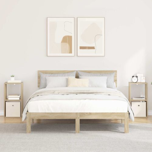 Нощно шкафче с чекмедже 2 pcs Сонома дъб 30,5 x 27 x 59,5 см