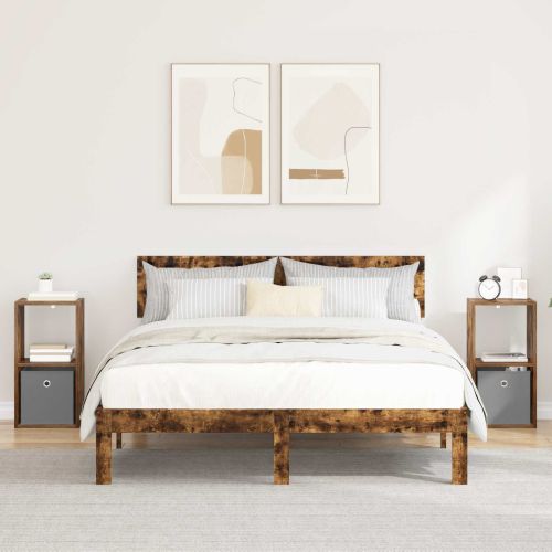 Нощно шкафче с чекмедже 2 pcs Димян дъб 30,5 x 27 x 59,5 см