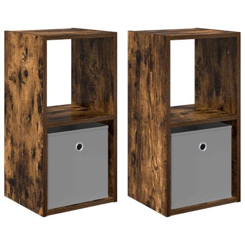 Нощно шкафче с чекмедже 2 pcs Димян дъб 30,5 x 27 x 59,5 см